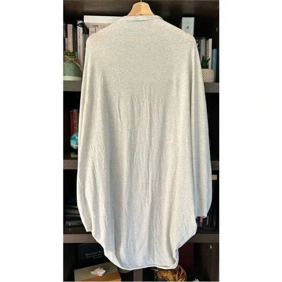 Lululemon 2 Way Sage Scarf Cotton Wee Stripe Heathered Grey White Wrap One Size - Picture 5 of 8